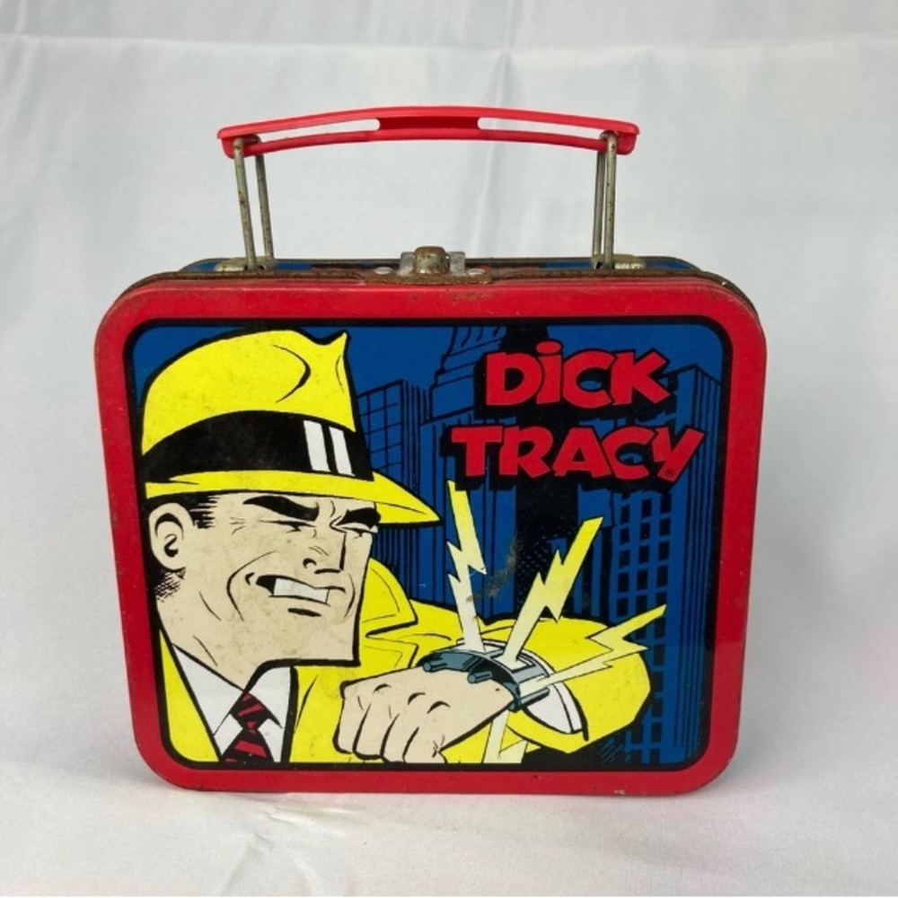 Vintage Dick Tracy Graphic Tin Lunchbox 1998 Collectible Hobbies